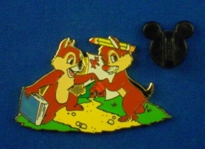 Chip & Dale Back to School Book A+ Pencil Behind Ear LE 2500 Pin # 6625 - Picture 1 of 4