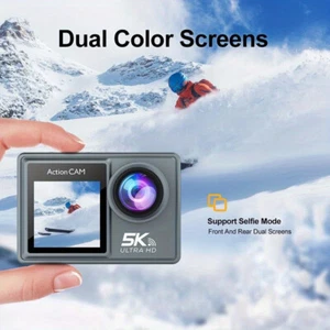 5K Dual-Screen-Actionkamera, tragbare Mini-Digitalkamera - WiFi verbunden - Bild 1 von 13