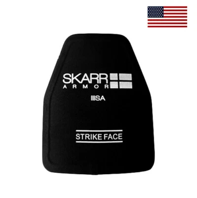 Skarr Armor Ultra Lite NIJ Lvl III+ Dual Curve Stand Alone SAPI MED Rifle Plate