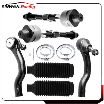 For Nissan Frontier 2005-2019 6Pc Inner Outer Tie Rod End Rack and Pinion Bellow - Image 1 of 4