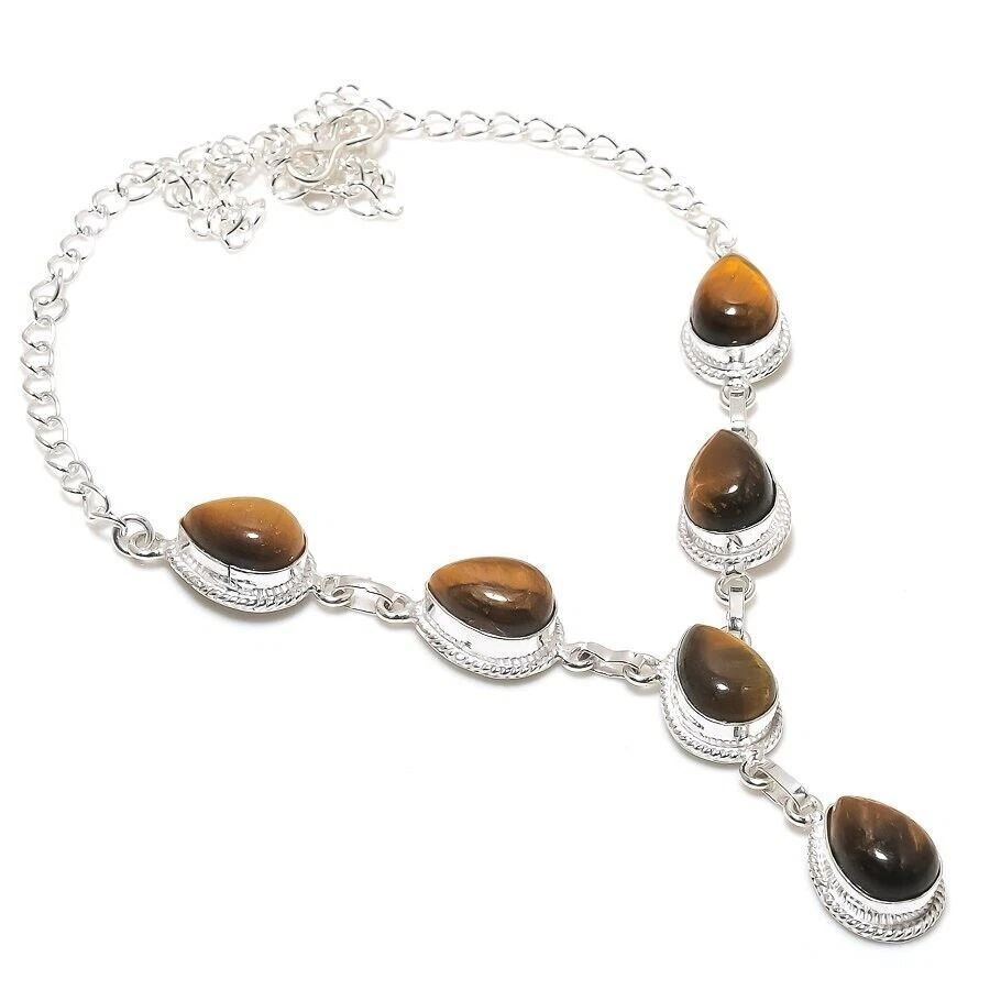 Collane di gioielli in argento sterling 925 fatti a mano con pietre... - Immagine 1 di 1