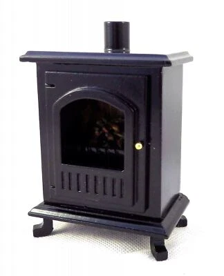Bambole Casa Stufa a Legna Ciocco Ceppo Bruciatore Miniatura 1:12 Scala Mobili - Immagine 1 di 4