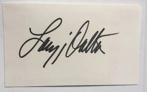 Lacy J. Dalton Country Singer Signed Index Card 3X5 16th Avenue Crazy Blue Eyes - Picture 1 of 1