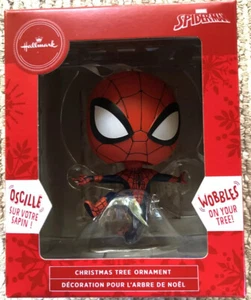 2020 Hallmark Premium Red Box Ornament Wobbles on Your Tree SPIDER-MAN - NEW - Picture 1 of 8