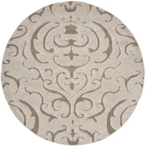 Safavieh Florida Shag 6' 7" X 6' 7" Round Rug in Cream and Beige - Picture 1 of 3
