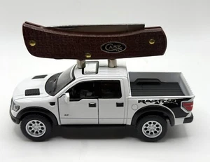 Case Sod Buster Jr. 12273 Dark Red Burlap Micarta With Die-Cast Display Truck - Picture 1 of 7