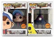 Funko Pop! Gravity Falls Dipper Pines #240 & Bill Cipher #243 CHASE Set of 2