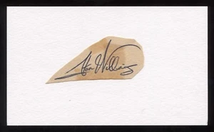 Stan Williams Signed Cut Autographed Index Card Circa 1962 Baseball Signature - Picture 1 of 1