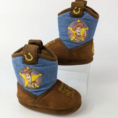 Toy Story Toddler Slippers Size 5-6 Woody Official Disney Cowboy Boot Dress-Up - Image 1 of 4