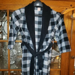 Cat & Jack Boys Black & White Plaid Robe XS 4/5 - Picture 1 of 4