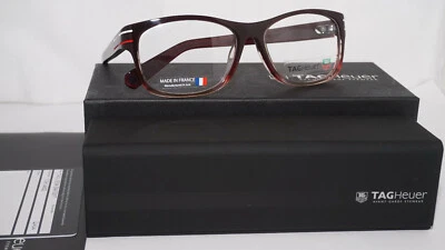 TAG HEUER New Eyeglasses Black Brown Gradation TAG 534 004 53 17 140 - Image 1 of 4