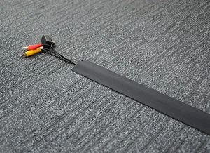 Cable Cover - Ideal for Carpet 50mm(width) X 15m(length) - Black - (C) - Picture 1 of 5