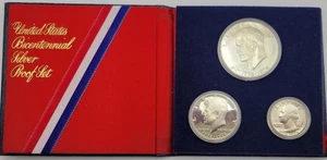 1776-1976 BICENTENNIAL 3 COIN PROOF SET - Picture 1 of 6