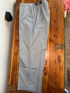 NWT-ALFRED DUNNER Classic Fit 10 Pull On Stretch Waist Pockets Gray - Picture 1 of 5