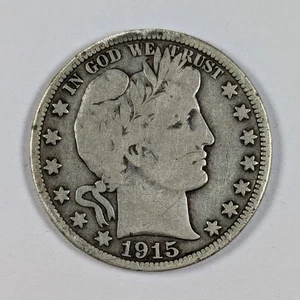 Barber Silber Half Dollar 1915 sehr guter Zustand - Bild 1 von 3