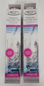 Set 2 filtri acqua ghiaccio frigorifero Whirlpool originali PUR 4396508 - Foto 1 di 7