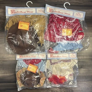 VanderBear Wear Cornelius, Alice, Fuzzy & Fluffy Bear The Wild West Outfits NOS - Picture 1 of 10