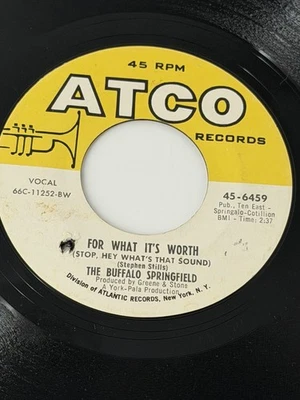 THE BUFFALO SPRINGFIELD - FOR WHAT IT'S WORTH - ATCO RECORDS NM - Image 1 of 2
