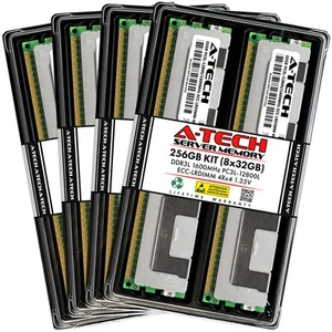 256GB 8x 32GB PC3L-12800L LRDIMM Lenovo System X x3950 X6 Memory RAM - Picture 1 of 4