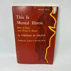Dies ist psychische Erkrankung von Vernon W. Grant 1968 Vintage Schizophrenie psychische PB - Bild 1 von 9