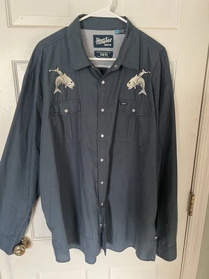 Howler Bros Yeti Gaucho Snapshirt Mens XXL Tarpon Cowboy Rare! - Image 1 of 4