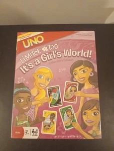 UNO Limited Too It's a Girl's World! Collector's Edition card game 2008 Sealed - Picture 1 of 6
