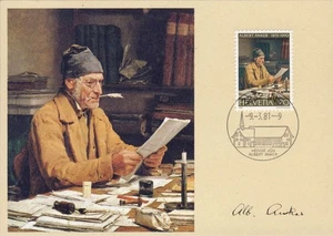 MAXIMUM CARD SCHWEIZ 1981 Albert Anker - Bild 1 von 1