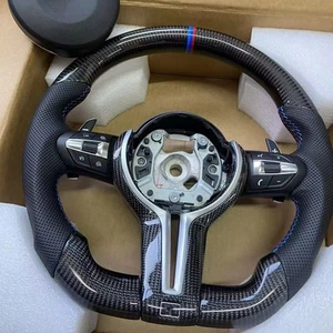 BMW Carbon Fiber Steering Wheel F30 F32 F20/21/22 F87 F80 F82 - Picture 1 of 3