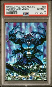 1994 Marvel Pepsi Mexico #83 La Locura De Venom PSA 10 ๐ Pop 1 - Picture 1 of 2