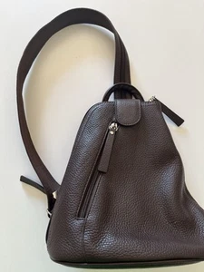 City Rucksack Dunkelbraun Leder Varibel Tasche Tolle Qualität Neuwertig - Bild 1 von 11