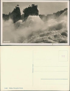 Neuhausen am Rheinfall Rheinfall River Rhine Waterfall, Wasserfall 1930 - Picture 1 of 3