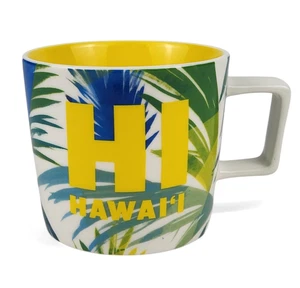 Starbucks HI Hawaii Collection 2016 Coffee Mug 14oz Palm Tree Leaves Ceramic - Picture 1 of 7