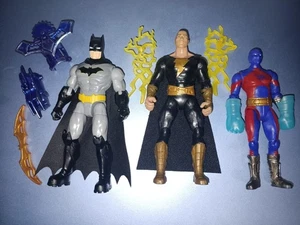 Spin Master DC Batman 4" Action Figures Black Adam Atom Smasher Lot of 3 - Picture 1 of 2
