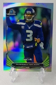 🏈2014 bowman chrome RUSSELL WILSON (refractor) football card #30🏈 *Seahawks* - Picture 1 of 2