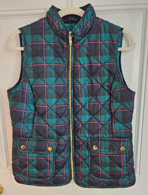 Женский пуховик St. John's Bay XXL зеленый клетчатый стеганый с карманами на молнии праздничный - Изображение 1 из 4