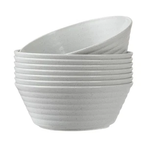 Cereal Bowl, Set of 8 Soup Bowls 36 Ounces Unbreakable Wheat Straw Bowls Micr... - Picture 1 of 7