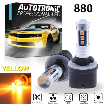 2X 880 Amber Yellow LED Fog Driving Light Bulbs FOR 02-06 Chevy Suburban Tahoe - Image 1 of 4