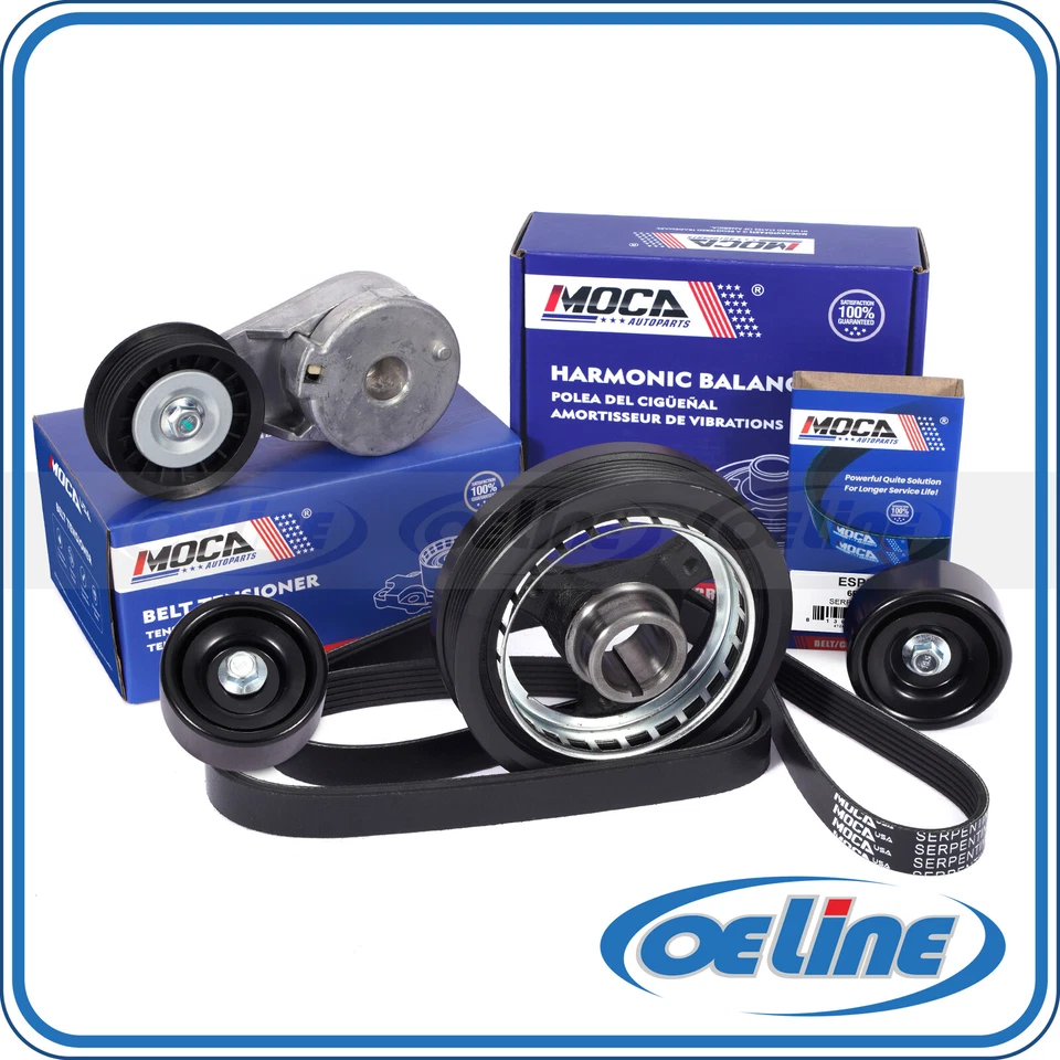 Kit de componentes de cinto Harmonic Balancer Serpentine para Chevrolet Venture Pontiac - Imagem 1 de 4