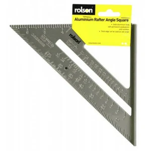 SPEED SQUARE/ROOFING/RAFTER ANGLE TRIANGLE GUIDE QUICK MEASURE 6"ALUMINIUM ALLOY - Picture 1 of 2