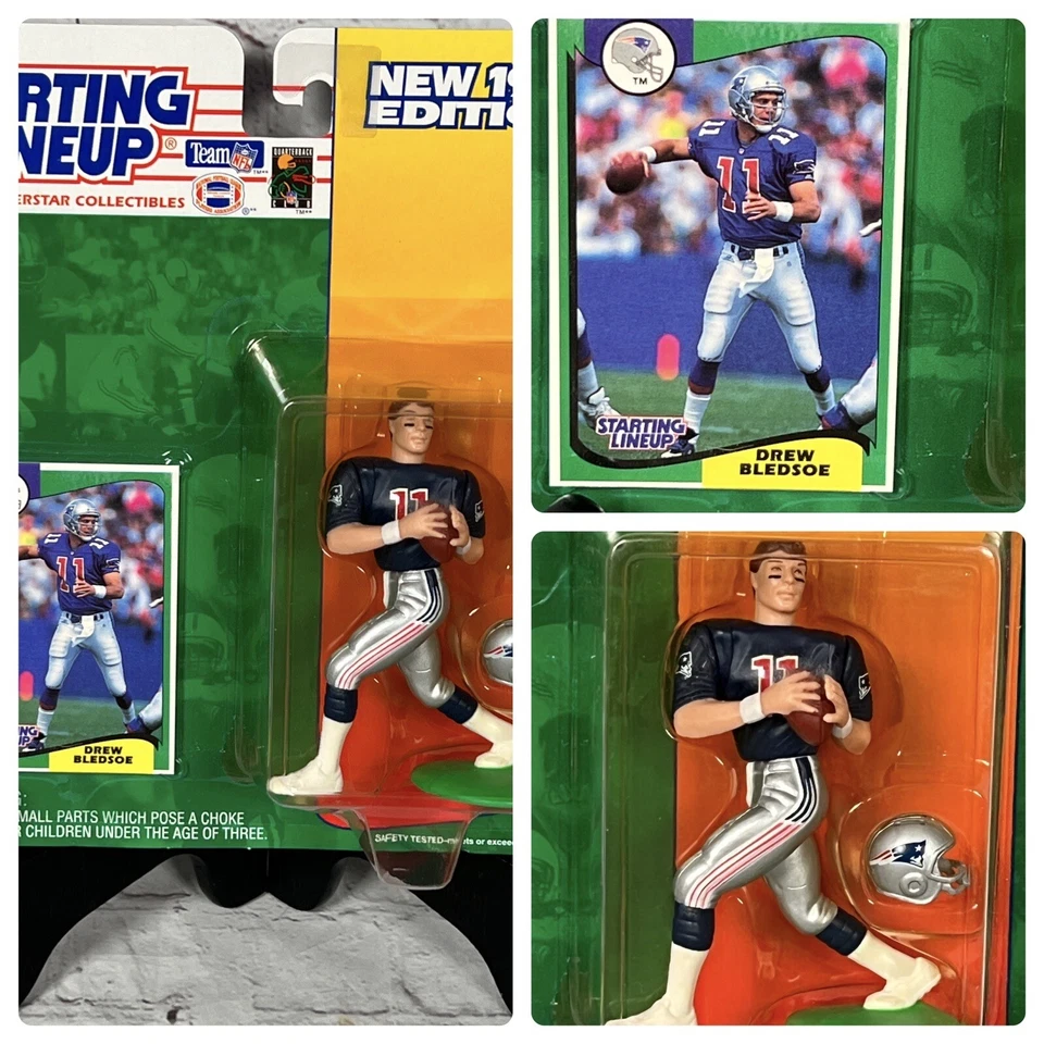 1994 Kenner Starting Lineup Drew Bledsoe Rookie MINT Figure & Card