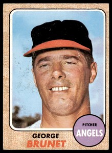 1968 Topps George Brunet . California Angels #347