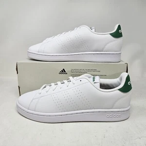 Scarpe uomo Adidas Advantage comode sportive bianche verdi / GZ5300 / più taglie - Foto 1 di 5