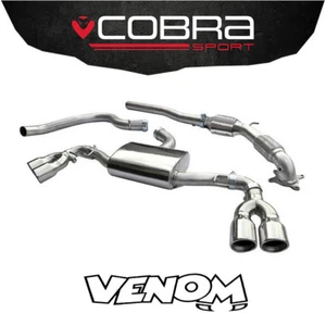 Cobra Exhaust 3" TurboBack System & SportsCat Audi TT 1.8TFSI Mk2 2WD -11 AU30a - Picture 1 of 2