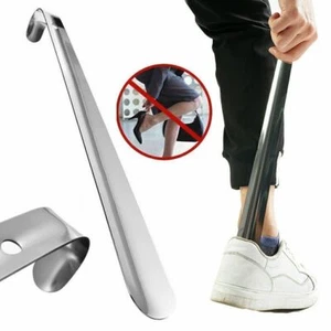 18" Stainless Steel Long Handled Metal Shoe Horn Lifter with Hanging Hole 2025 - Picture 1 of 10