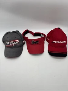 Lot 3 Ranger Boat-Mercury-Evinrude Fishing Hats / Visor - 3 TOTAL - Picture 1 of 15