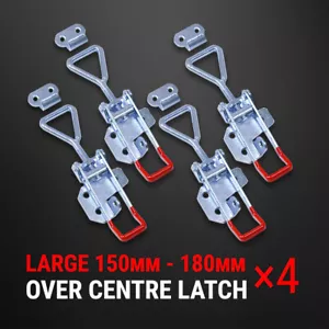 Over Centre Latch Large 4 Pcs Trailer Toggle Overcentre Latch Fastener UTE 4WD - Picture 1 of 5