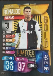 CRISTIANO RONALDO 2019 TOPPS UEFA CHAMPIONS LEAGUE MATCH ATTAX CARD #LE 12 - Picture 1 of 1