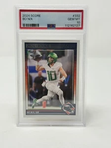 2024 PANINI SCORE #332 BO NIX ROOKIE RC PSA 10 - Picture 1 of 2