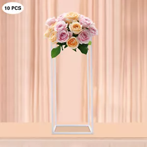 10Pcs Metal Stands Flower Holders Wedding Centerpieces Flower Stand Party Decor - Picture 1 of 24
