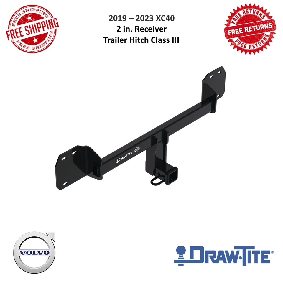 Enganche de remolque Draw-Tite 76245 clase III, 2 pulgadas Receptor para Volvo XC40 19-23 Foto 1 de 4